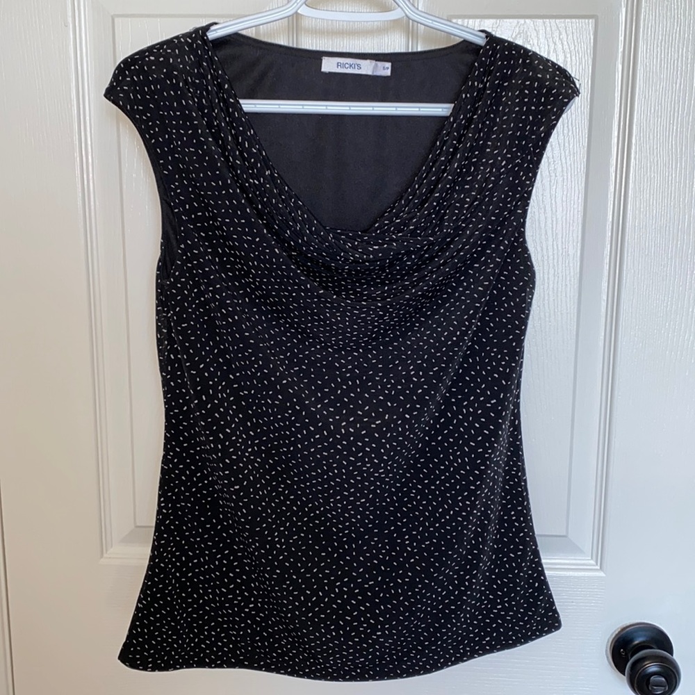 Ricki’s | Woman’s Sleeveless Blouse w/Cowl Neck - Size Small